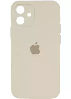 Чехол Silicone Case Square Full Camera Protective (AA) для Apple iPhone 11 (6.1"), Бежевый / Antigue White