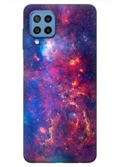 Чехол силиконовый на Samsung Galaxy M22 с космическим принтом