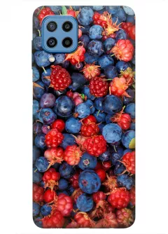 Чехол для Samsung Galaxy M22 с аппетитным фото спелых ягод