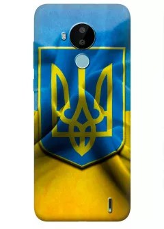 Нокия С30 чехол с печатью флага и герба Украины