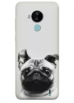 Nokia C30 чехол для собачников с классным мопсом