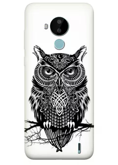 Клевый чехол для Nokia C30 с рисунком тату совы