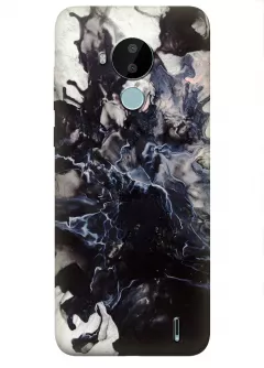 Чехол силиконовый на Нокия С30 с уникальным рисунком - Взрыв мрамора