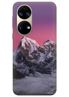 Чехол для Huawei P50 из качественного силикона - Чарующие горы