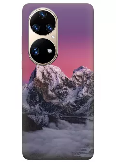 Чехол для Huawei P50 Pro из качественного силикона - Чарующие горы