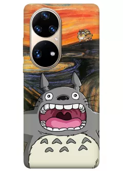 Хуавей П50 Про чехольчик с мультиком "Мой сосед Тоторо" - Tonari no Totoro