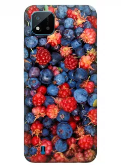 Чехол для Realme C11 2021 с аппетитным фото спелых ягод