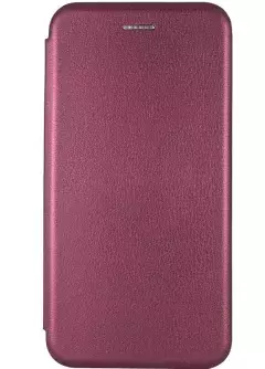 Кожаный чехол (книжка) Classy для Xiaomi Redmi 12, Бордовый