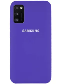 Чехол Silicone Cover Full Protective (AA) для Samsung Galaxy A41, Фиолетовый / Purple