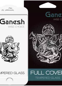 Защитное стекло Ganesh (Full Cover) для Apple iPhone 8 plus || Apple iPhone 7 plus, Белый