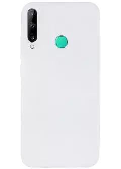 Чехол Silicone Cover Full without Logo (A) для Huawei P40 Lite E || Huawei Y7p, Белый / White