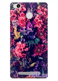 Чехол для Xiaomi Redmi 3S - Букет необычных цветов
