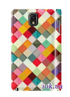 Чехол Galaxy Note 3 - Цветные ромбики