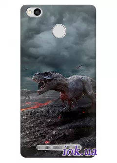 Чехол для Xiaomi Redmi 3S - Злой динозавр