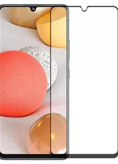 Защитное стекло XD+ (full glue) (тех.пак) для Samsung Galaxy A42 5G, Черный