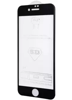 Защитное стекло 5D Hard (full glue) (тех.пак) для Apple iPhone 7 / 8 / SE (2020) (4.7"), Черный