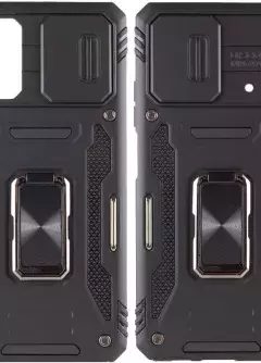 Ударопрочный чехол Camshield Army Ring для Xiaomi Poco X5 Pro 5G / Note 12 Pro 5G, Черный / Black