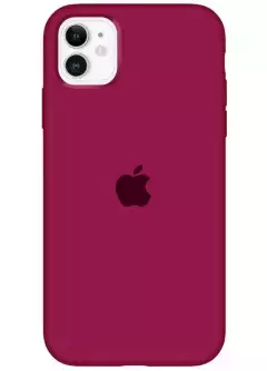 Чехол Silicone Case Full Protective (AA) для Apple iPhone 11 (6.1"), Бордовый / Maroon