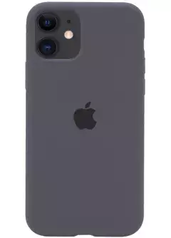 Чехол Silicone Case Full Protective (AA) для Apple iPhone 11 (6.1"), Серый / Dark Grey