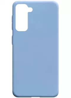 Силиконовый чехол Candy для Samsung Galaxy S21+, Голубой / Lilac Blue