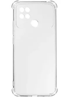 TPU чехол GETMAN Ease logo усиленные углы для Xiaomi Poco C40, Бесцветный (прозрачный)