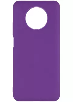 Чехол Silicone Cover Full without Logo (A) для Xiaomi Redmi Note 9 5G / Note 9T, Фиолетовый / Purple