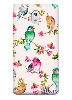 Чехол для Nokia 3 - Красивые птицы