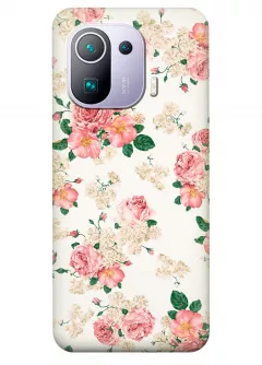 Xiaomi Mi 11 Pro чехол с красивыми букетами цветов для девушек