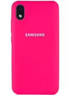 Чехол Silicone Cover Full Protective (AA) для Samsung Galaxy M01 Core || Samsung Galaxy A01 Core, Розовый / Barbie pink