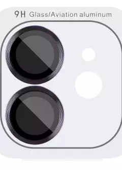 Защитное стекло Metal Classic на камеру (в упак.) для Apple iPhone 12 Mini, Черный / Black
