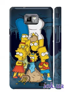 Чехол на Galaxy S2 - The Simpsons