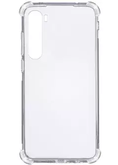 TPU чехол GETMAN Ease logo усиленные углы для OnePlus Nord, Бесцветный (прозрачный)