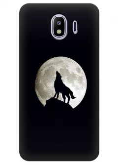 Чехол для Galaxy J4 - Воющий волк