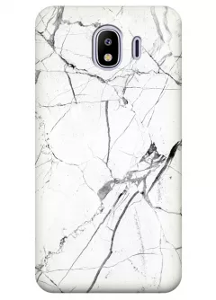 Чехол для Galaxy J4 - White marble