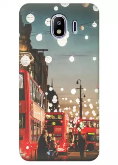 Чехол для Galaxy J4 - Вечерний Лондон