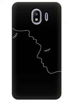 Чехол для Galaxy J4 - Романтичный силуэт