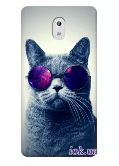 Чехол для Nokia 3 - Кот в космо очках