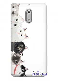 Чехол для Nokia 6 - Чудные коты