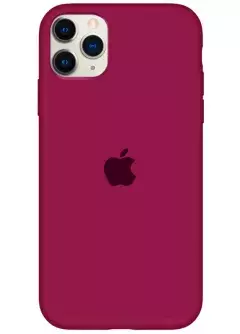 Чехол Silicone Case Full Protective (AA) для Apple iPhone 11 Pro Max (6.5"), Бордовый / Maroon