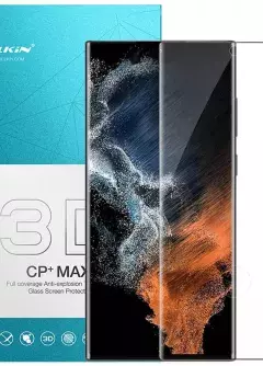 Защитное стекло Nillkin (CP+ max 3D) для Samsung Galaxy S22 Ultra