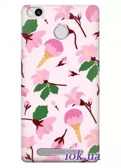 Xiaomi Redmi 3X - Мороженое с цветочками