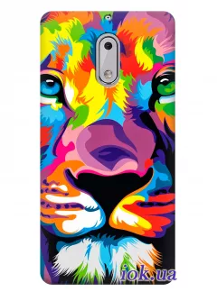 Чехол для Nokia 6 - Яркий лев