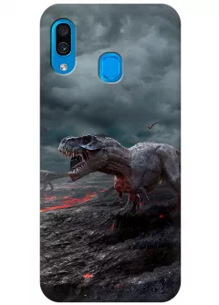 Чехол для Galaxy A30 - Динозавры