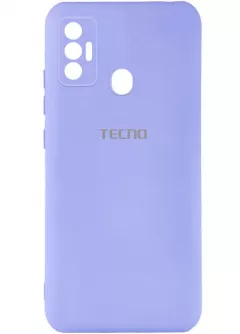 Чехол Silicone Cover My Color Full Camera (A) для TECNO Spark 7, Сиреневый / Dasheen