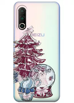 Чехол для Meizu 16s Pro - Новогодний дизайн