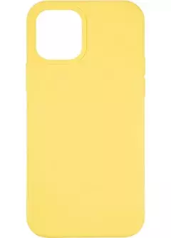 Чехол Original Full Soft Case для iPhone 12/12 Pro (without logo) Canary Yellow