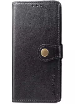 Кожаный чехол книжка GETMAN Gallant (PU) для Samsung Galaxy M01 Core || Samsung Galaxy A01 Core, Черный