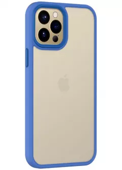 TPU+PC чехол Metal Buttons для Apple iPhone 13 Pro Max (6.7"), Голубой
