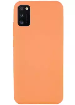 Чехол Silicone Cover Full without Logo (A) для Samsung Galaxy A41, Оранжевый / Papaya
