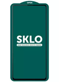 Защитное стекло SKLO 5D (тех.пак) для Samsung Galaxy S21 FE, Черный